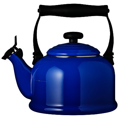 Le Creuset Traditional Stovetop Whistling Kettle, Marseille Blue
